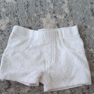 Garanimals White Lace High Waist Women's Shorts